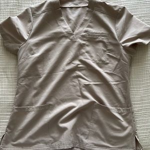 Large Jaanuu Beige scrub top